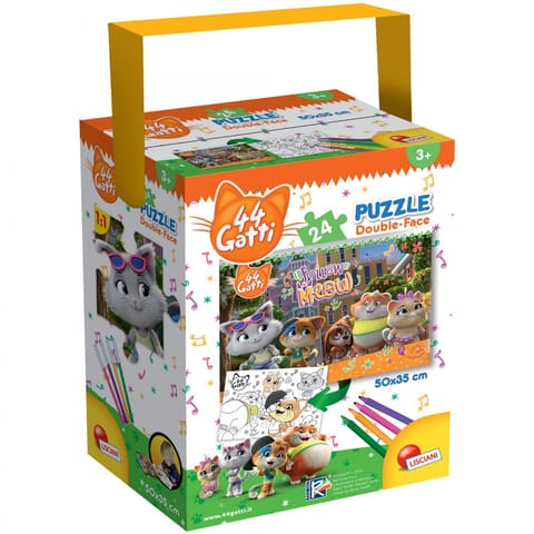 ⁨LISCIANI PUZZLE Z RĄCZKĄ MINI 44 KOTY⁩ w sklepie Wasserman.eu