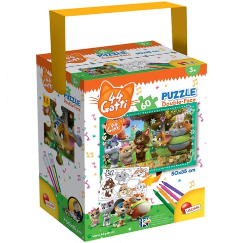 ⁨LISCIANI PUZZLE Z RĄCZKĄ MINI 44 KOTY⁩ w sklepie Wasserman.eu