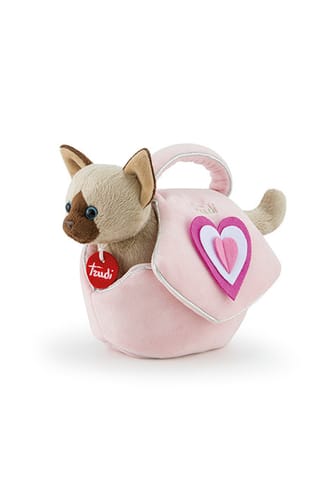 ⁨Kitten in a pink TRUDI bag⁩ at Wasserman.eu