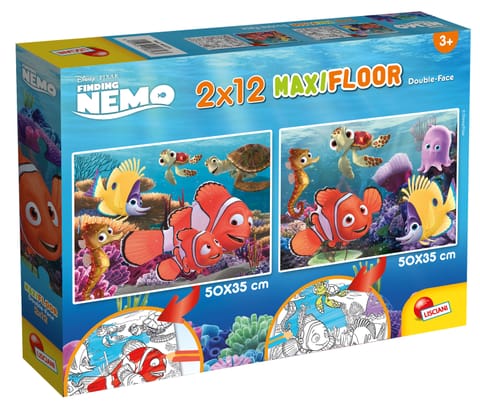 ⁨LISCIANI PUZZLE SUPERMAXI 2 x 12 EL. NEMO⁩ w sklepie Wasserman.eu