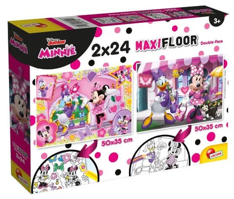 ⁨LISCIANI PUZZLE SUPERMAXI 2 X 24 EL. MINNIE⁩ w sklepie Wasserman.eu