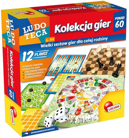 ⁨LISCIANI LUDOTECA ZESTAW 60 GIER⁩ w sklepie Wasserman.eu