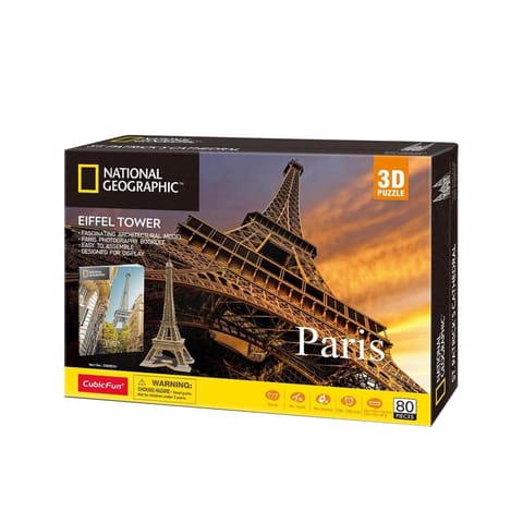 ⁨CUBIC FUN PUZZLE 3D NATIONAL GEOGRAPHIC PARYŻ⁩ w sklepie Wasserman.eu