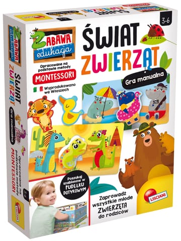 ⁨LISCIANI MONTESSORI ŚWIAT ZWIERZĄT⁩ w sklepie Wasserman.eu