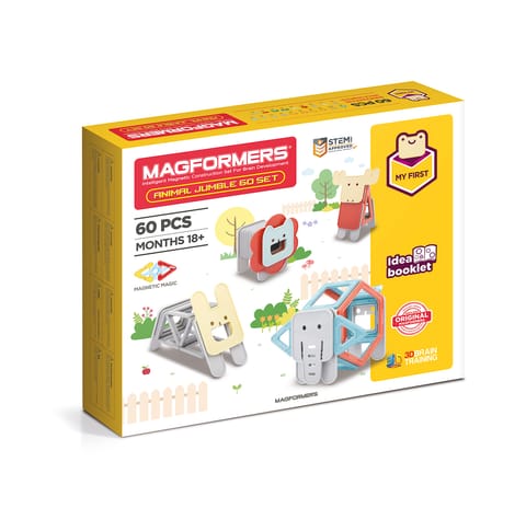 ⁨MAGFORMERS ANIMAL JUMBLE 60 EL.⁩ w sklepie Wasserman.eu