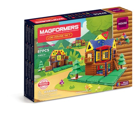 ⁨MAGFORMERS LOG HOUSE SET 87 EL.⁩ w sklepie Wasserman.eu