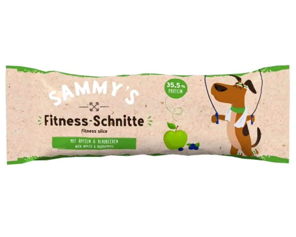 ⁨Sammy's Fitness Slice Baton proteinowy Jabłko i jagoda 25g⁩ w sklepie Wasserman.eu