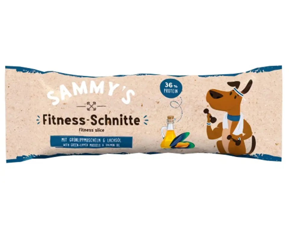 ⁨Sammy's Fitness Slice Protein Bar Mussels & Salmon Oil 25g⁩ at Wasserman.eu