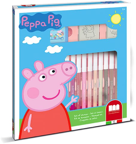 ⁨MULTIPRINT PEPPA PIG PIECZĄTKI I PISAKI (18) DO KOLOROWANIA⁩ w sklepie Wasserman.eu