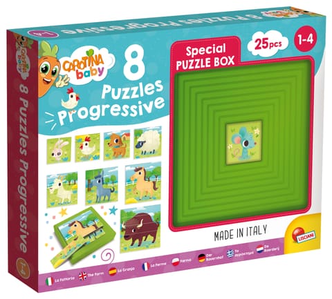 ⁨LISCIANI CAROTINA PUZZLE PROGRESYWNE 8 FARMA⁩ w sklepie Wasserman.eu