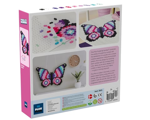 ⁨PLUS-PLUS PUZZLE BY NUMBER MOTYL - 800 ELEMENTÓW⁩ w sklepie Wasserman.eu