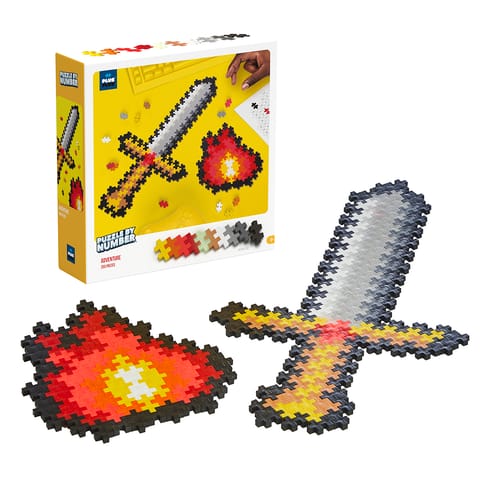 ⁨PLUS-PLUS PUZZLE BY NUMBER PRZYGODA- 250 ELEMENTÓW⁩ w sklepie Wasserman.eu