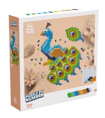 ⁨PLUS-PLUS PUZZLE BY NUMBER PAW - 800 ELEMENTÓW⁩ w sklepie Wasserman.eu