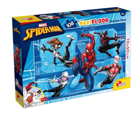 ⁨LISCIANI MARVEL PUZZLE DF MAXI FLOOR 108 SPIDERMAN⁩ w sklepie Wasserman.eu
