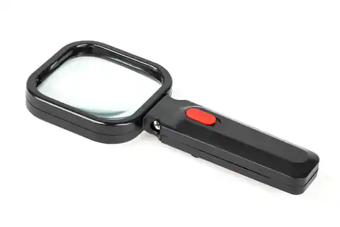 ⁨Manual magnifier illuminated 80x80mm/3D 4xLED(LR-2)/312072/⁩ at Wasserman.eu