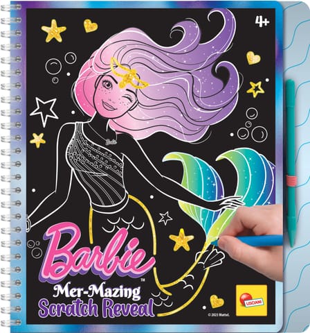 ⁨LISCIANI BARBIE SKETCH BOOK MER-MAZING SCRATCH REVEAL⁩ w sklepie Wasserman.eu