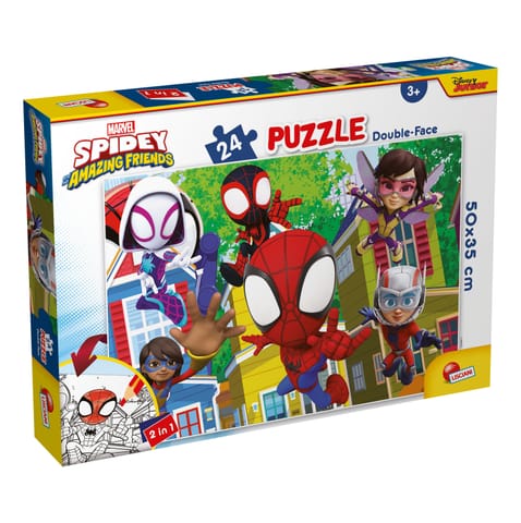 ⁨LISCIANI MARVEL PUZZLE DF PLUS 24 SPIDEY - THIS IS A TEAM!⁩ w sklepie Wasserman.eu