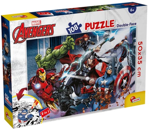 ⁨LISCIANI MARVEL PUZZLE DF PLUS 108 AVENGERS⁩ w sklepie Wasserman.eu