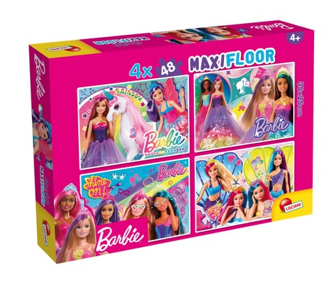 ⁨LISCIANI BARBIE PUZZLE MAXIFLOOR 4 X 48⁩ w sklepie Wasserman.eu