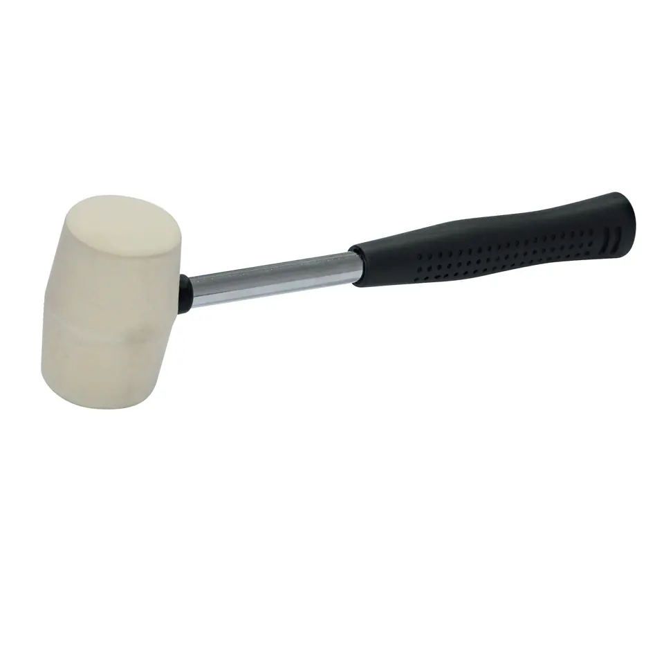 ⁨Rubber hammer 225g fi=40mm, white, hand. metal-gum⁩ at Wasserman.eu