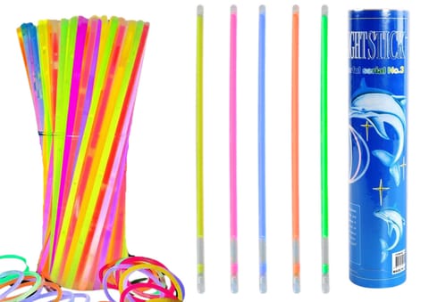 Opaski Fluorescencyjne 100 Sztuk Wiele Kolorów Świecące W Ciemności w sklepie Wasserman.eu