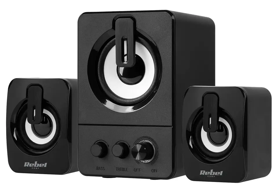 ⁨Rebel Comp CS-50 2.1 PC Speakers⁩ at Wasserman.eu