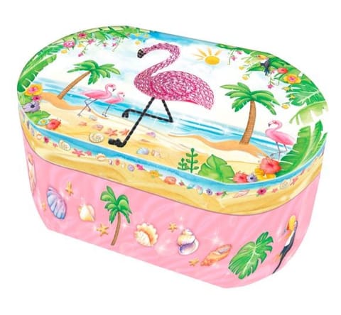 ⁨Pecoware Oval music box - Flamingo⁩ at Wasserman.eu