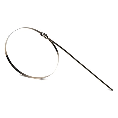 ⁨Opaski zaciskowe metalowe ze stali nierdzewnej 4.6x100mm 100 szt. amio-04319⁩ w sklepie Wasserman.eu