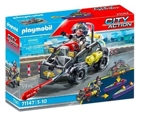 ⁨Zestaw z figurką City Action 71147 Quad terenowy jednostki specjalnej⁩ w sklepie Wasserman.eu