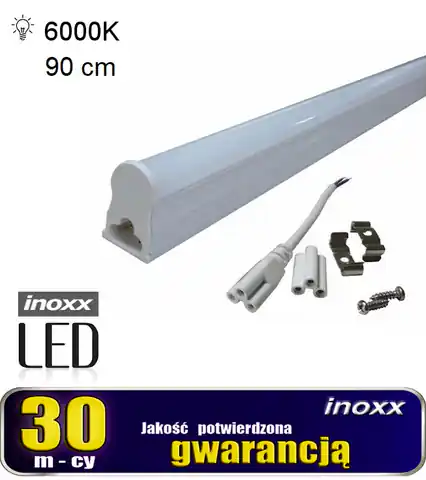 ⁨LINEAR LED TUBE T5 90CM 14W COLD 6000K SURFACE LAMP INTEGRATED INTO THE LUMINAIRE⁩ at Wasserman.eu