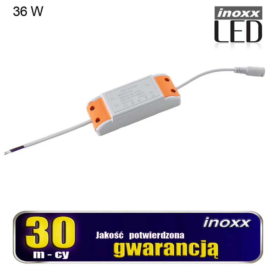 Zasilacz led 36w do paneli sufitowych slim 60x60 120x30 w sklepie Wasserman.eu