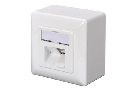 Gniazdo natynkowe kat.6A 2xRJ45 Ekranowane w sklepie Wasserman.eu