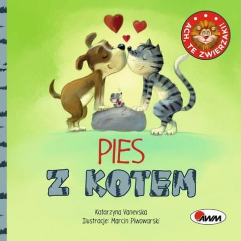 ⁨Ach te zwierzaki pies z kotem⁩ w sklepie Wasserman.eu