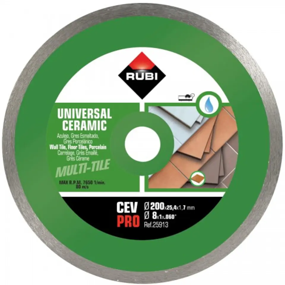 ⁨DIAMOND BLADE FOR WALL TILES CEV 200 PRO 25,4⁩ at Wasserman.eu