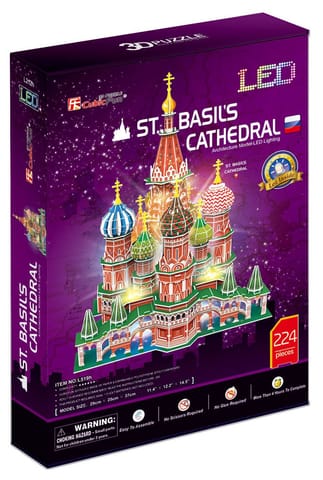 ⁨CUBIC FUN PUZZLE 3D LED KATEDRA ŚW. BAZYLA- L519H⁩ w sklepie Wasserman.eu