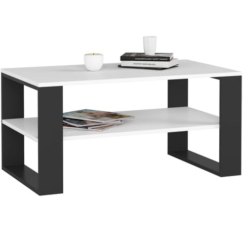 ⁨STOLIK KAWOWY ALEX BIAŁY / CZARNY⁩ w sklepie Wasserman.eu