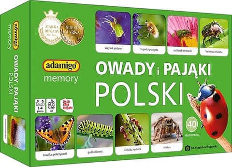 ⁨Gra Owady i pająki Polski memory⁩ w sklepie Wasserman.eu