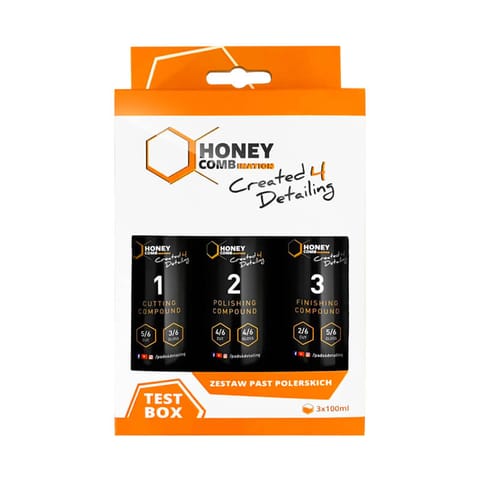 ⁨Honey TESTBOX - zestaw past polerskich 100ml⁩ w sklepie Wasserman.eu
