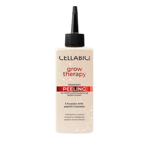 ⁨CELLABIC TRICHO Grow Therapy Kwasowy Peeling do przetłuszczającej się skóry głowy 150 ml⁩ w sklepie Wasserman.eu