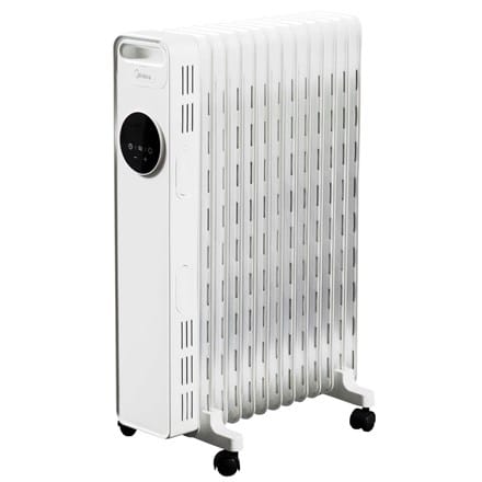 ⁨Midea Oil Radiator Heater | NY2513-22MR | Oil Radiator | 2500 W | Number of power levels 3 | Suitable for rooms up to 35 m2 | White⁩ at Wasserman.eu