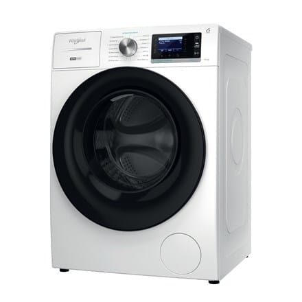 ⁨Whirlpool Washing machine | W8 09AD SILENCE EE | Energy efficiency class A | Front loading | Washing capacity 10 kg | 1400 RPM | Depth 69.9 cm | Width 67.7 cm | Display | LCD | Steam function | Direct drive | White⁩ at Wasserman.eu