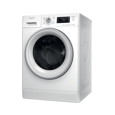 Whirlpool Washing machine with Dryer | FFWDB 964369 SV EE | Energy efficiency class A/D | Front loading | Washing capacity 9 kg | 1400 RPM | Depth 54 cm | Width 59.5 cm | Display | LED | Drying system | Drying capacity 6 kg | Steam function | White at Wasserman.eu