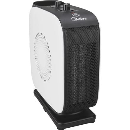 ⁨Midea Compact PTC Fan Heater | NTY15-19CA | Fan heater | 1500 W | Number of power levels 2 | Suitable for rooms up to 10 m2 | White/Black⁩ at Wasserman.eu