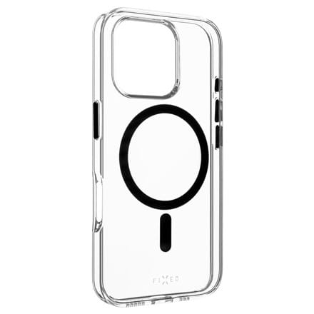 ⁨Fixed | MagPurity | Back Cover | Apple | iPhone 16 Pro Max | TPU | Clear, Black⁩ at Wasserman.eu