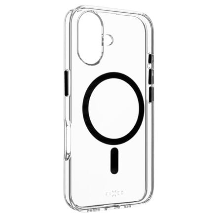 ⁨Fixed | MagPurity | Back Cover | Apple | iPhone 16 | TPU | Clear, Black⁩ at Wasserman.eu