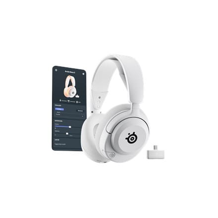 ⁨SteelSeries Gaming Headset | Arctis Nova 5 | Bluetooth | Over-ear | Microphone | Noise canceling | Wireless | White⁩ at Wasserman.eu