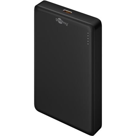 ⁨Goobay Magnetic Wireless Power Bank | 70183 | 10000 mAh | USB-C | Black⁩ at Wasserman.eu