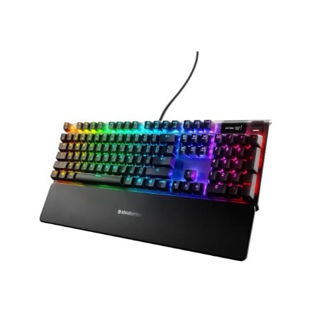 ⁨SteelSeries | Gaming Keyboard | Apex Pro TKL Gen 3 | ND Layout | Bluetooth | Black | 2.4 GHz / Bluetooth/ Wired | OmniPoint 3.0 Adjustable HyperMagnetic Switches | Wireless connection⁩ at Wasserman.eu