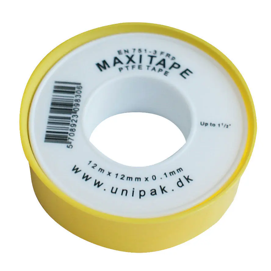 ⁨Tape teflon.do inst.gaz.12*0,1mm, length=13.20m maxitape 1pcs.⁩ at Wasserman.eu