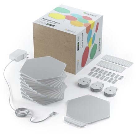 ⁨Nanoleaf Hexagons Smarter Kit 15 panel⁩ at Wasserman.eu
